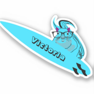 Sticker Naughty Squirrel #1329 Surf