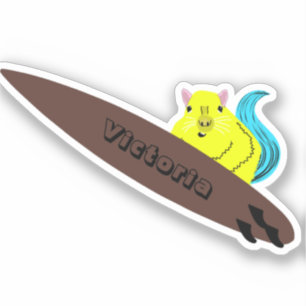 Sticker Naughty Squirrel #1337 Surf