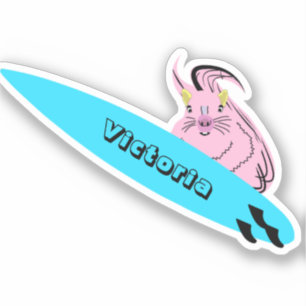 Sticker Naughty Squirrel #1445 Surf