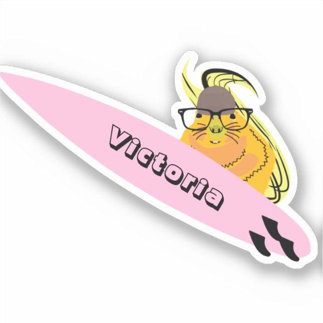 Sticker Naughty Squirrel #1731 Surf (Recto)