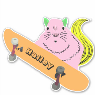 Sticker Naughty Squirrel #187 Hailey Skateboard