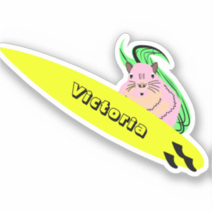 Sticker Naughty Squirrel #1978 Surfing