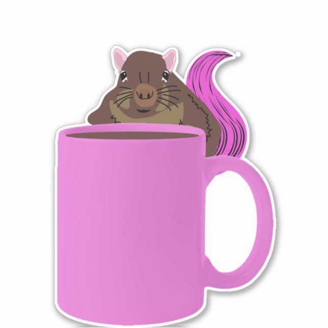 Sticker Naughty Squirrel #202 (Devant)