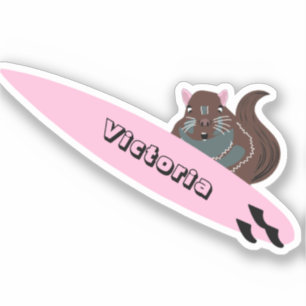 Sticker Naughty Squirrel #2095 Surf
