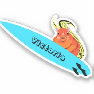 Sticker Naughty Squirrel #2098 Surfing