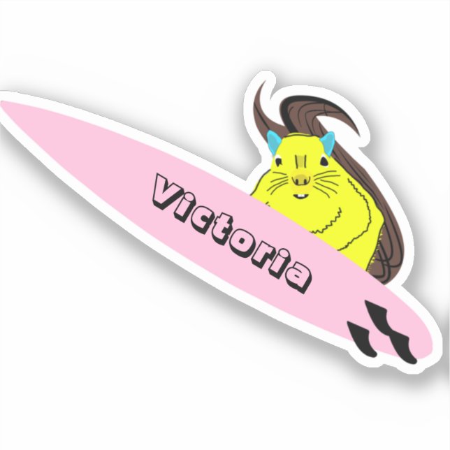 Sticker Naughty Squirrel #2122 Surf (Recto)