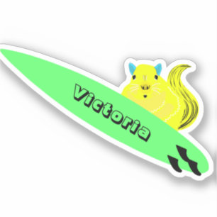 Sticker Naughty Squirrel #2136 Surf