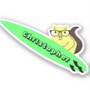 Sticker Naughty Squirrel #219 Surf