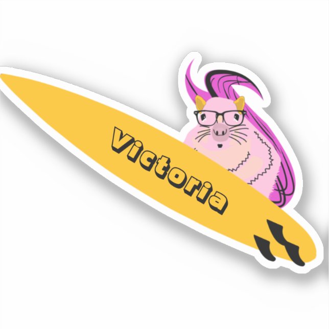 Sticker Naughty Squirrel #2274 Surf (Recto)