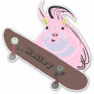 Sticker Naughty Squirrel #238 Hailey Skateboard