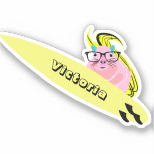 Sticker Naughty Squirrel #2471 Surf