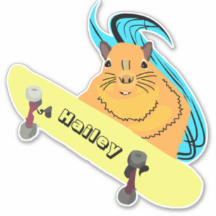 Sticker Naughty Squirrel #263 Hailey Skateboard