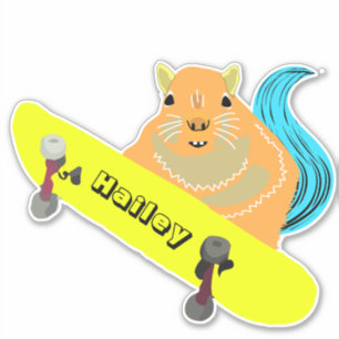 Sticker Naughty Squirrel #273 Hailey Skateboard