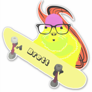 Sticker Naughty Squirrel #320 Brett Skateboard