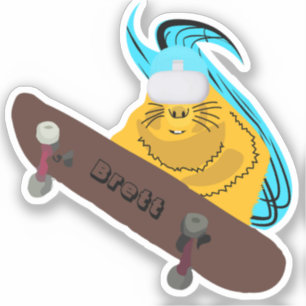 Sticker Naughty Squirrel #338 Brett Skateboard