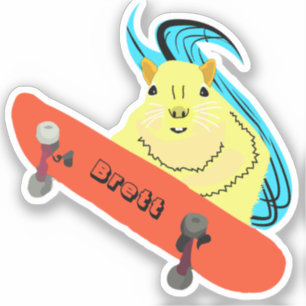 Sticker Naughty Squirrel #352 Brett Skateboard