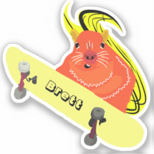 Sticker Naughty Squirrel #386 Brett Skateboard