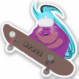 Sticker Naughty Squirrel #395 Brett Skateboard