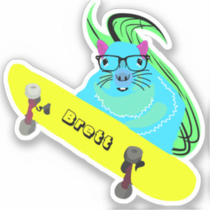 Sticker Naughty Squirrel #424 Brett Skateboard