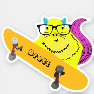 Sticker Naughty Squirrel #434 Brett Skateboard