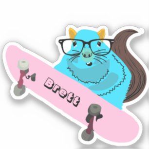 Sticker Naughty Squirrel #443 Brett Skateboard
