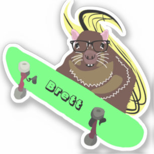 Sticker Naughty Squirrel #447 Brett Skateboard