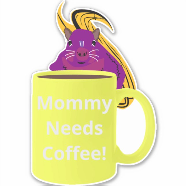 Sticker Naughty Squirrel #449 Coffee Cup (Devant)