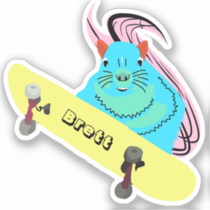 Sticker Naughty Squirrel #451 Brett Skateboard