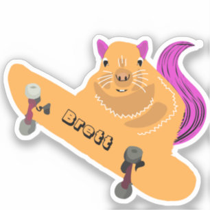 Sticker Naughty Squirrel #462 Brett Skateboard