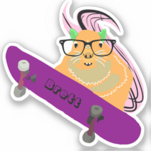Sticker Naughty Squirrel #473 Brett Skateboard