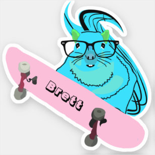 Sticker Naughty Squirrel #501 Brett Skateboard