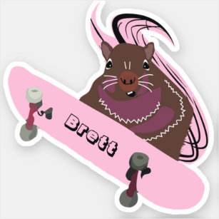 Sticker Naughty Squirrel #517 Brett Skateboard
