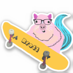 Sticker Naughty Squirrel #518 Brett Skateboard