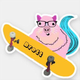Sticker Naughty Squirrel #518 Brett Skateboard