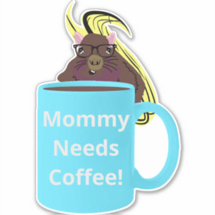 Sticker Naughty Squirrel #524 Coffee Cup