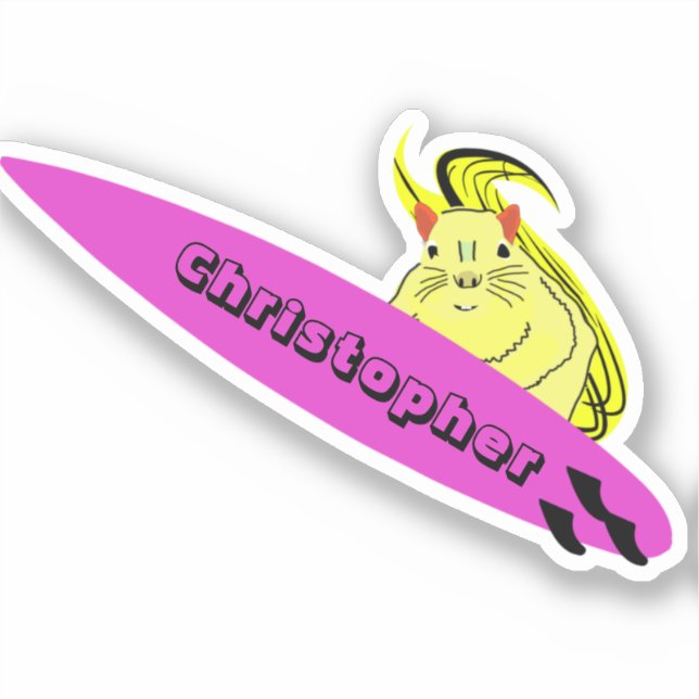 Sticker Naughty Squirrel #527 Surf (Recto)