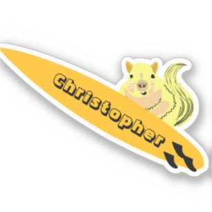 Sticker Naughty Squirrel #531 Surf