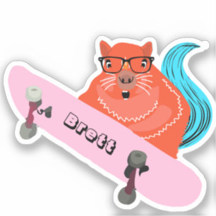 Sticker Naughty Squirrel #587 Brett Skateboard