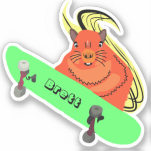 Sticker Naughty Squirrel #642 Brett Skateboard