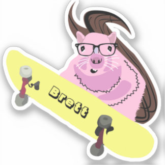Sticker Naughty Squirrel #647 Brett Skateboard