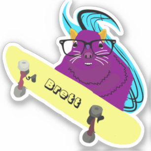 Sticker Naughty Squirrel #654 Brett Skateboard