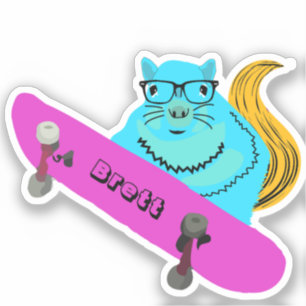 Sticker Naughty Squirrel #659 Brett Skateboard