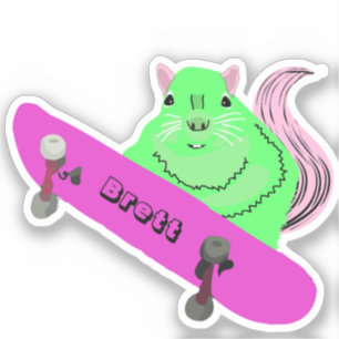 Sticker Naughty Squirrel #674 Brett Skateboard