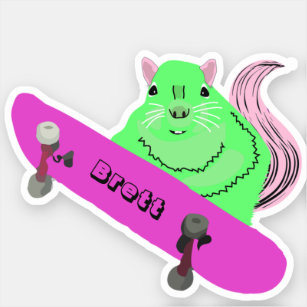 Sticker Naughty Squirrel #674 Brett Skateboard