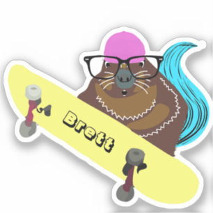 Sticker Naughty Squirrel #687 Brett Skateboard