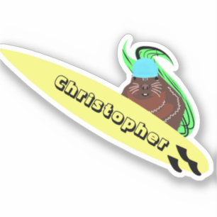 Sticker Naughty Squirrel #693 Surf