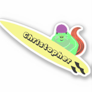 Sticker Naughty Squirrel #697 Surf