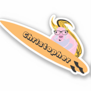 Sticker Naughty Squirrel #719 Surf