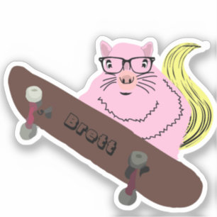 Sticker Naughty Squirrel #758 Brett Skateboard