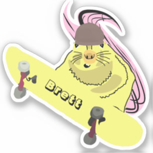 Sticker Naughty Squirrel #767 Brett Skateboard